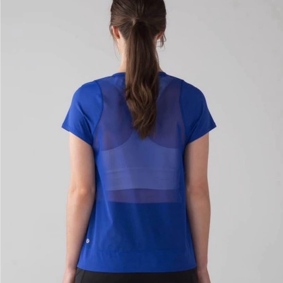Lululemon Mind Over Miles Short Sleeve Top - Size 4 - Picture 5 of 7